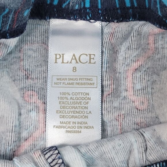 2/$15 Children's Place Boy Pajama Set Red Blue SZ 8 Baseball Shorts Short Sleeve - Picture 9 of 9